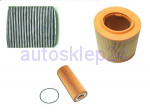 Oryginalny filtr oleju / powietrza kabinowy CLEAN - ALFA ROMEO 159 2,4 JTDM 20v - Komplet filtrów FIAT/LANCIA / CLEAN - Air Oil and Air Oil and Aircon Pollen Cabin Filter Set - OE 71740470 - 55183562 - 77363370 